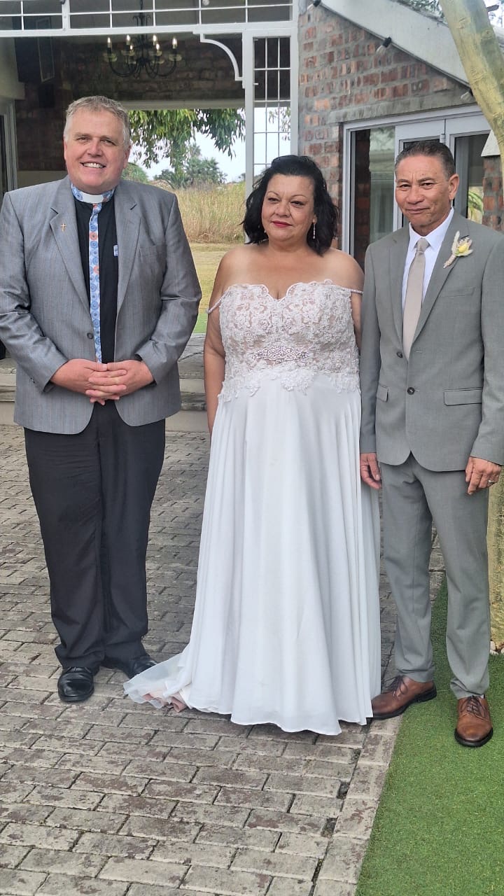 Wedding ceremony by Dr. Gerrit Rademeyer in Cape Agulhas