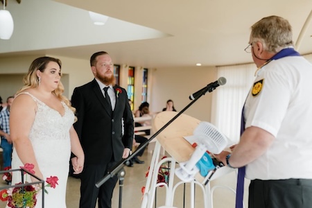 Wedding ceremony by Dr. Gerrit Rademeyer in Cape Agulhas