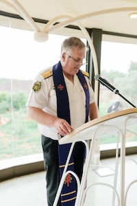 Wedding ceremony by Dr. Gerrit Rademeyer in Cape Agulhas