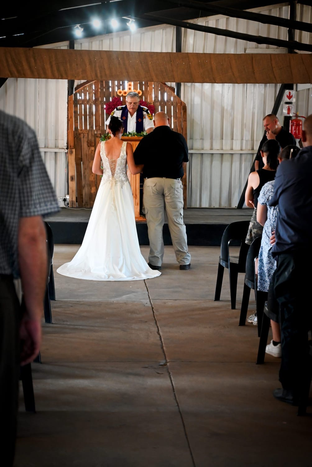 Wedding ceremony by Dr. Gerrit Rademeyer in Cape Agulhas